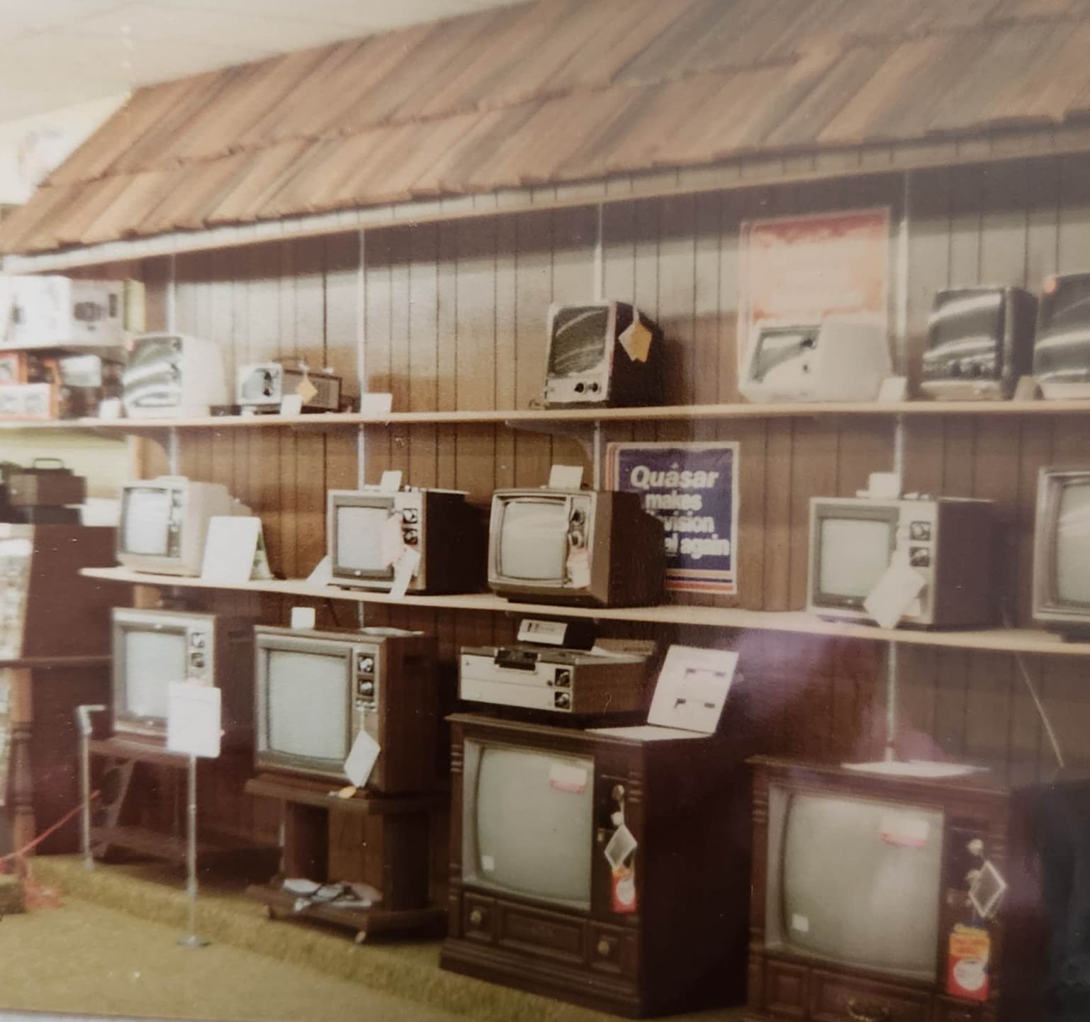 “My Dad sent me a picture taken inside of the radio shack he worked at during the 1970s in Middlesboro, KY.”
